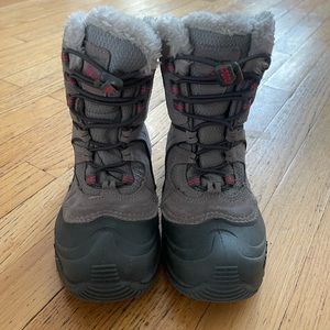 Columbia Boots Girls Size 2 BY1301-060 Insulated Waterproof Snow Boots